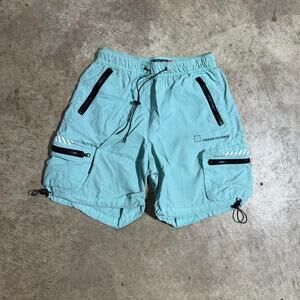 Black Pike Off White Style Cargo Shorts